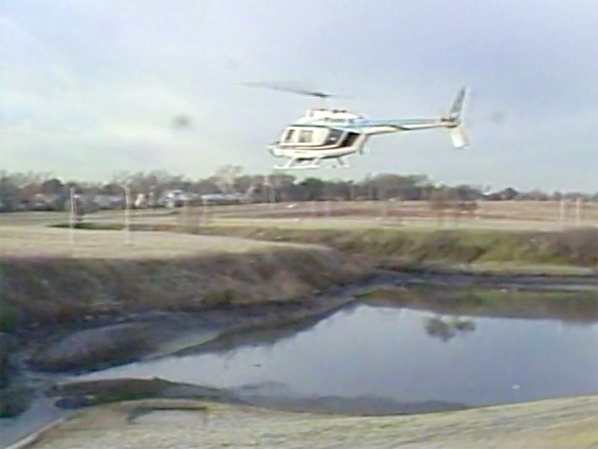 1985 photo of the pond on the TCU campus where Cindy Heller's remains were discovered.