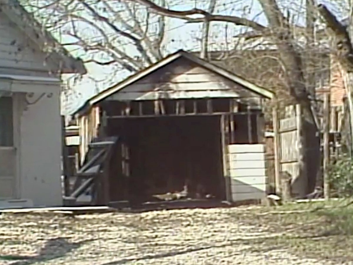 1984 photo of Catherine's cottage after the fire.